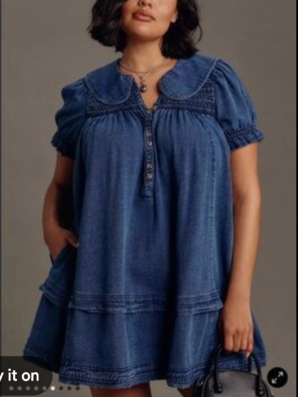 Pilcro Denim Mini Dress